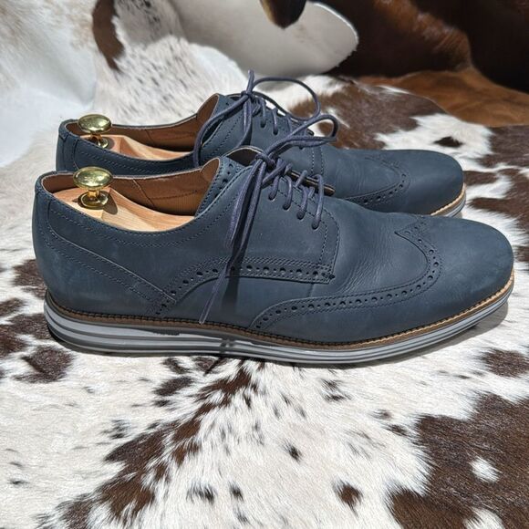 Cole haan Blue Leather Original‎ grand Wings Size 12 A14 main image 4